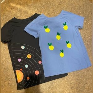 Lot of 2 Cat & Jack T-Shirts - Size Medium (7/8)